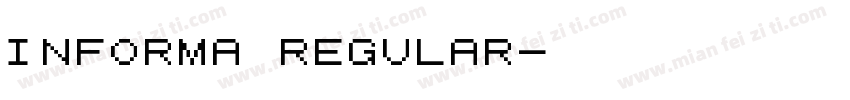 Informa regular字体转换